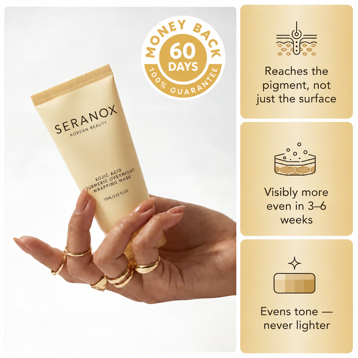 Seranox Turmeric & Kojic Acid Overnight Mask