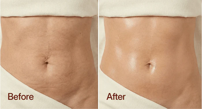 Sarah M. before and after results